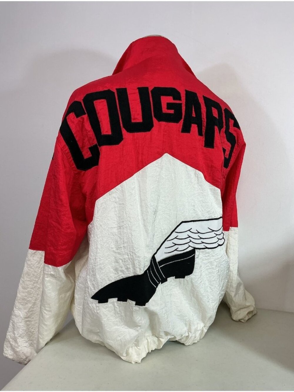 Vintage Retro 80s Ski Captain Windbreaker Nylon Jacket Mens Large